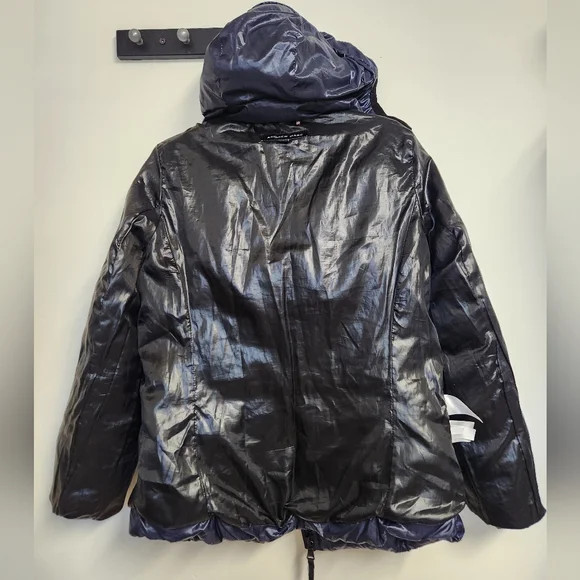 Andrew Marc Women's Shiny Blue Puffer Jacket 650 Fill Power, Size S.  #E05 - Picture 12 of 16